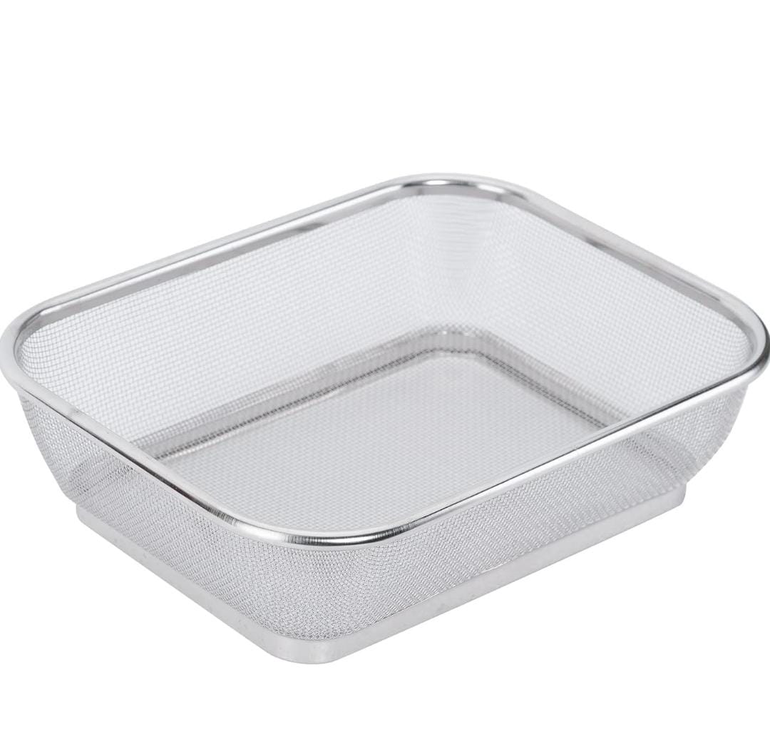 Rectangular Stainless-steel Stainer Multipurpose Basket